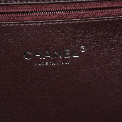 Chanel Metallic Caviar Quilted Large CC Filigree Vanity Case Silver 8 of 10
