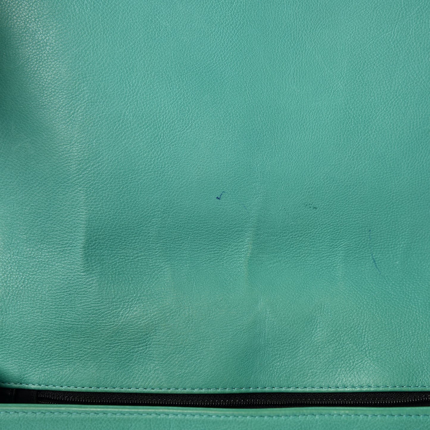 Calfskin Quilted Large Boy Flap Green