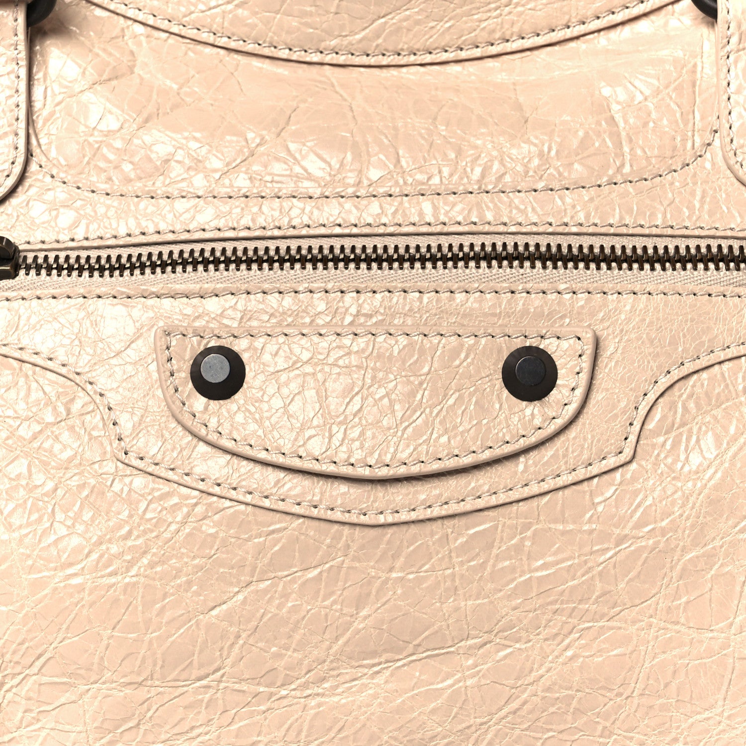 Balenciaga Agneau Arena Classic Hardware Medium Le City Almond 8 of 10