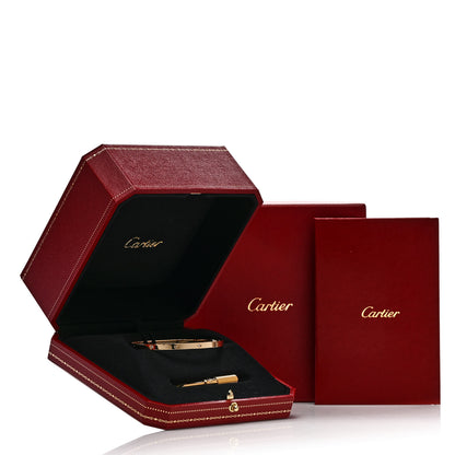 Cartier 18K Yellow Gold 6 Diamond Small LOVE Bracelet 18 8 of 8