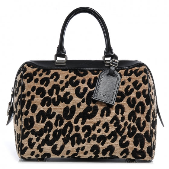 Jacquard Velvet Leopard Print Stephen Sprouse Speedy