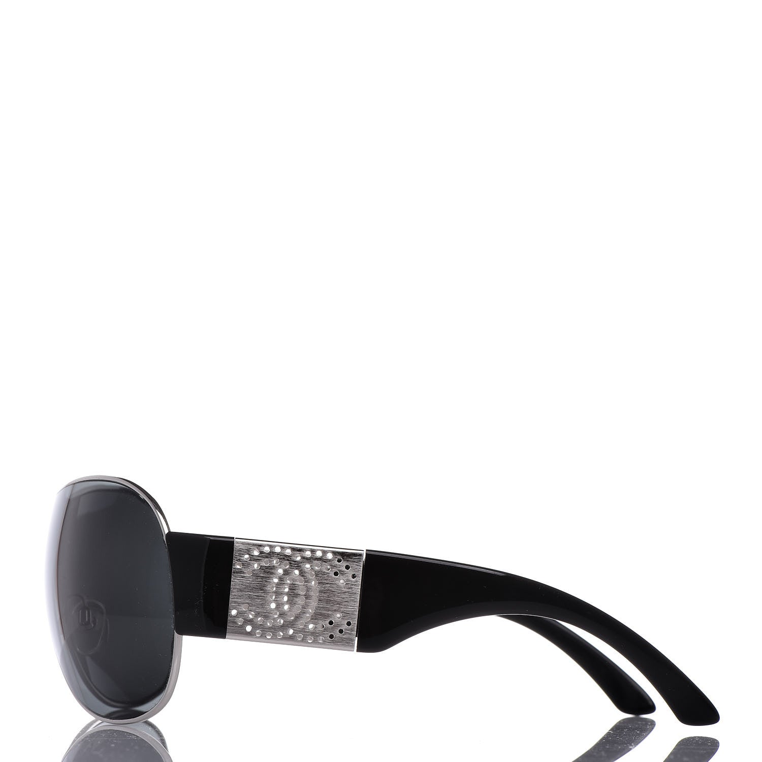 Chanel CC Sunglasses 4154 Silver Black 3 of 9