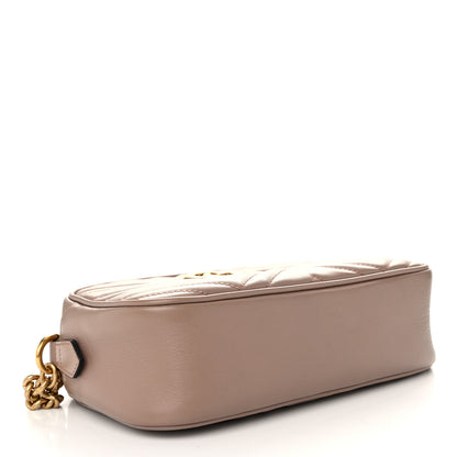 Gucci Calfskin Matelasse Small GG Marmont Chain Shoulder Bag Porcelain Rose 4 of 10