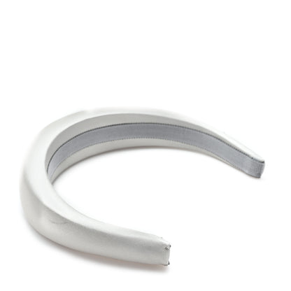 Prada Seta Triangle Logo Headband Light Grey 4 of 6