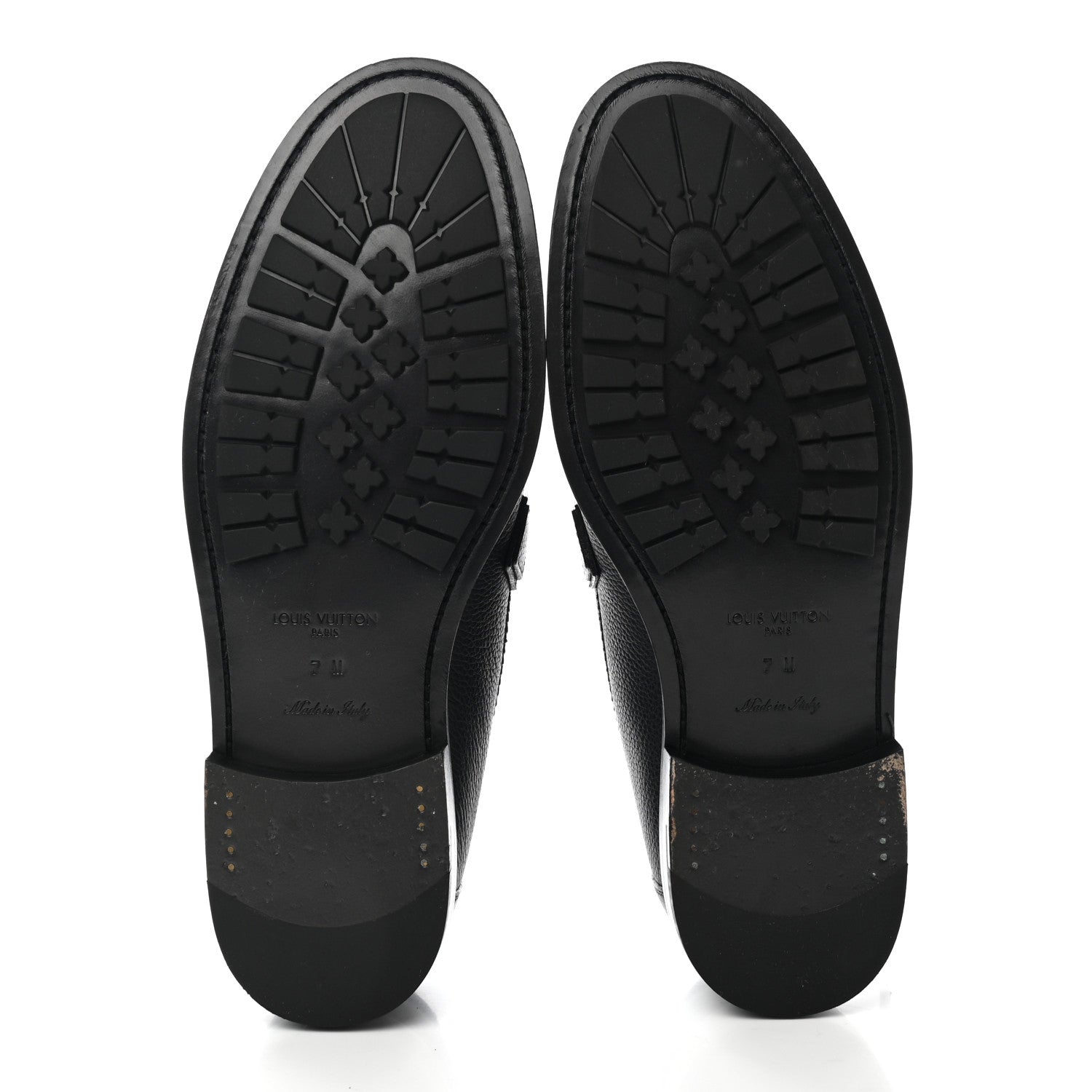 Louis Vuitton Calfskin Mens Major Loafers 7 Navy Blue 5 of 9
