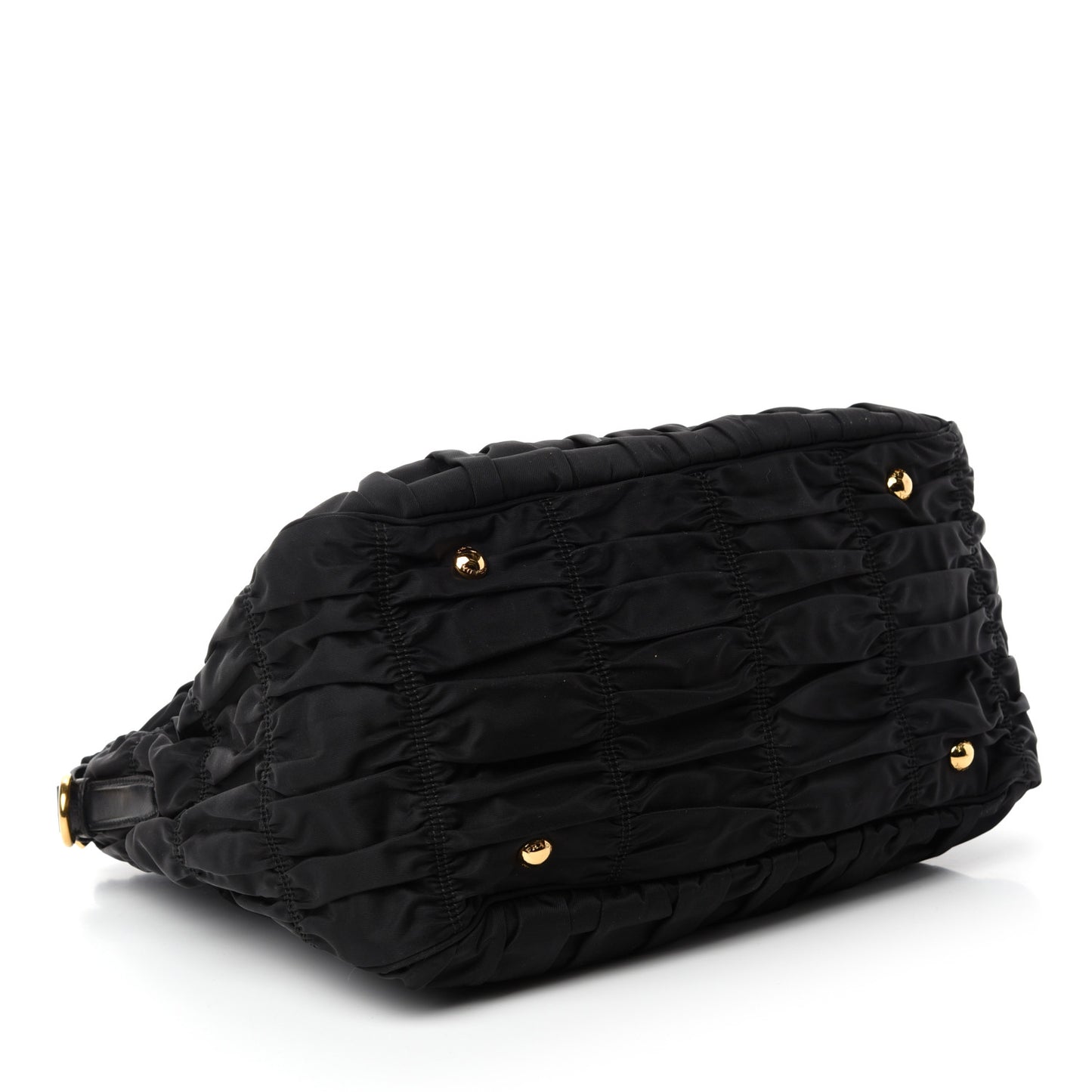 Tessuto Nylon Gaufre Tote Black