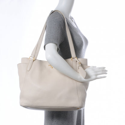 Prada Sacca Vitello Daino Tote Shoulder Bag Talco 2 of 8