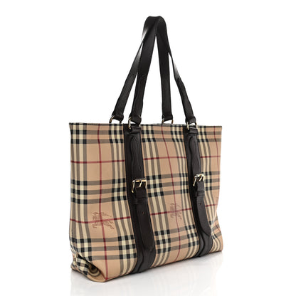 Burberry Haymarket Check Tote Chocolate 3 of 16
