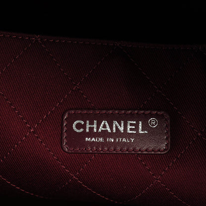 Chanel Canvas Calfskin Large Let's Demonstrate Tote White Black 6 of 7