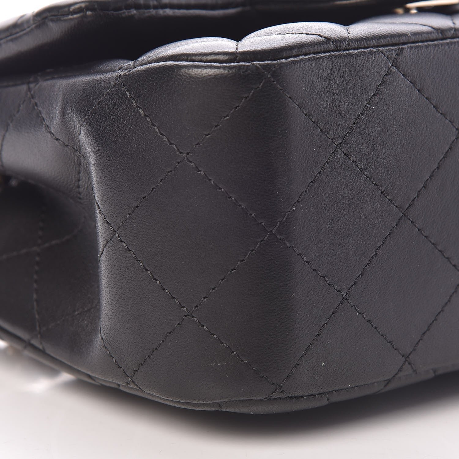 Chanel Lambskin Quilted Mini Square Flap Black 9 of 11