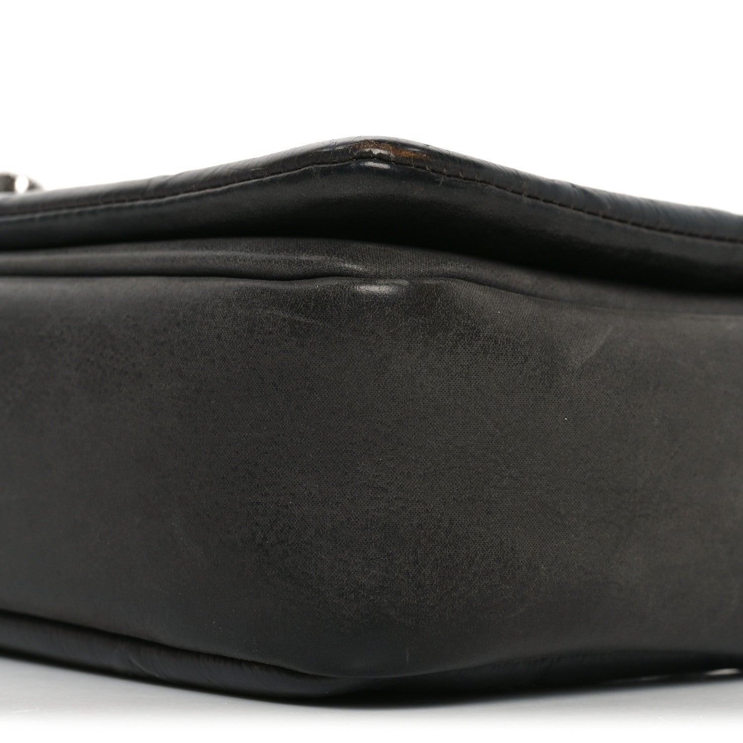 Chanel Calfskin Diamond Embossed Medium New Chic Flap Dark Grey 10 of 11
