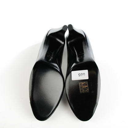 Chanel Lambskin CC Cap Toe Pumps 42 Black White 5 of 10