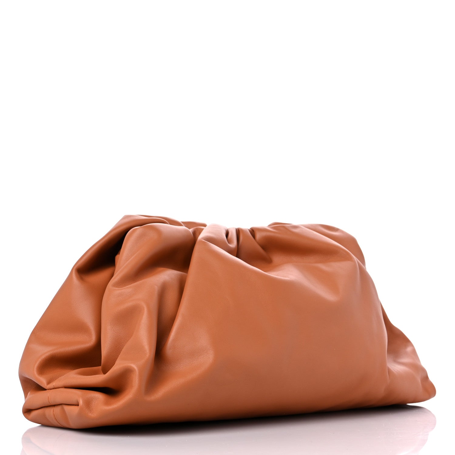 Bottega Veneta Smooth Butter Calf The Pouch Oversized Clutch Clay 3 of 8