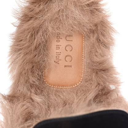 Gucci Calfskin Fur Mens Princetown Slippers 10 Black 8 of 15