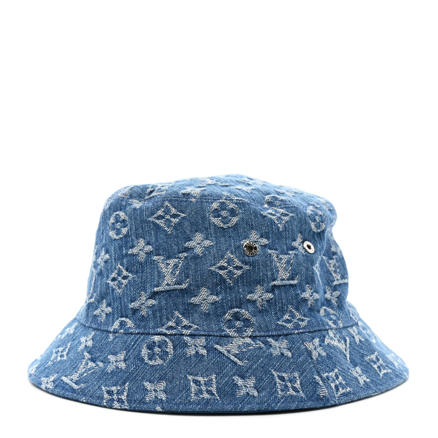 Louis Vuitton Monogram Denim Transformable Bob Bucket Hat 58 Blue 1 of 13