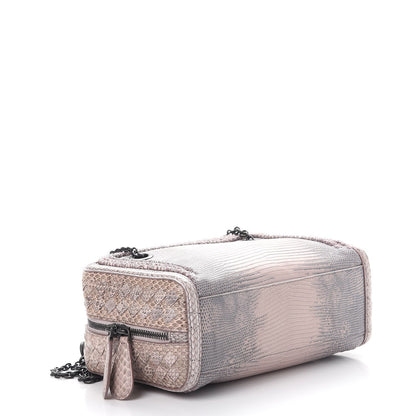Bottega Veneta Lizard Snakeskin Chain Shoulder Bag 4 of 10