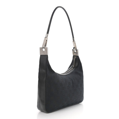Gucci Monogram GG Small Clasp Hobo Black 3 of 10