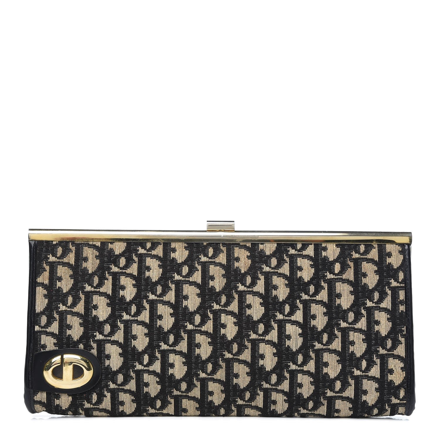 Christian Dior Monogram Clutch Black 1 of 6