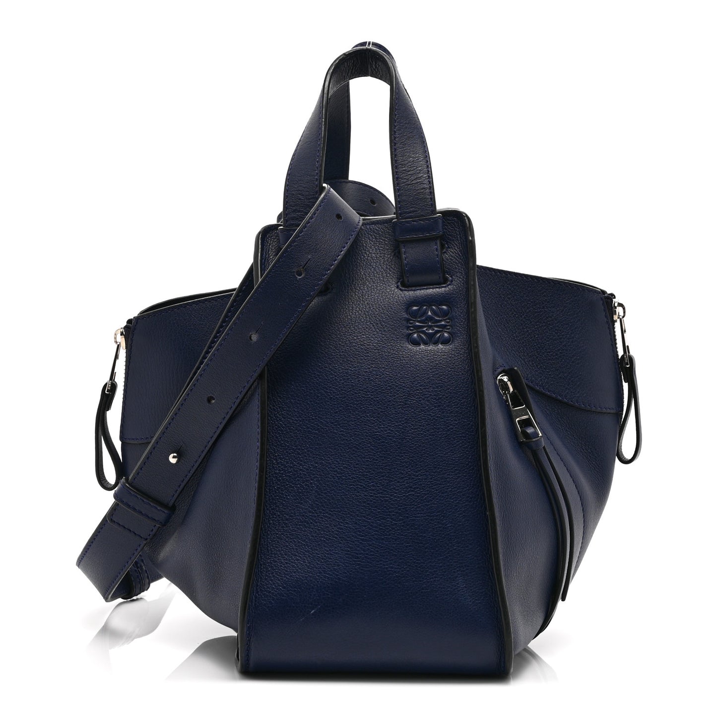 Calfskin Small Hammock Shoulder Bag Marine