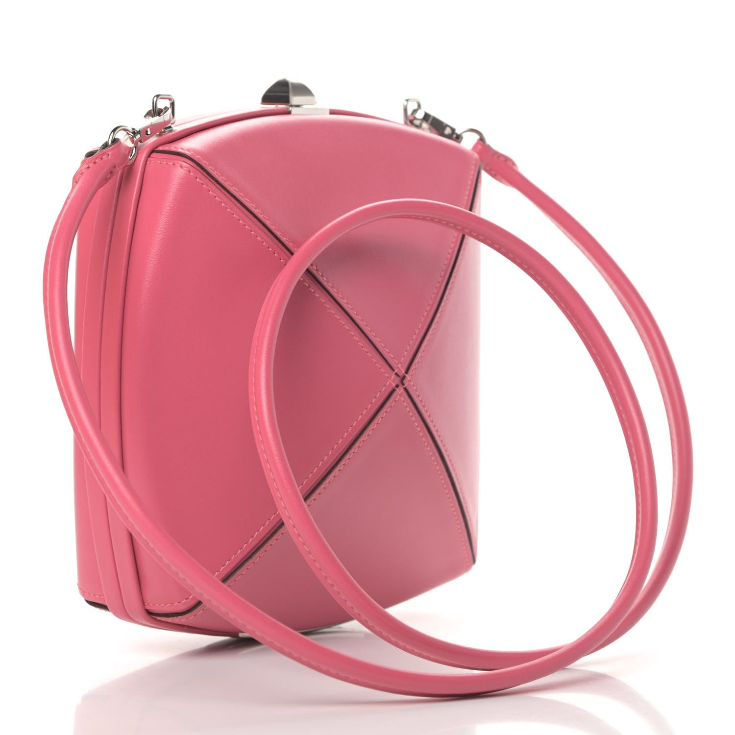 Hermes Veau Villandry Clou Medor Clutch Rose Azalee 2 of 5