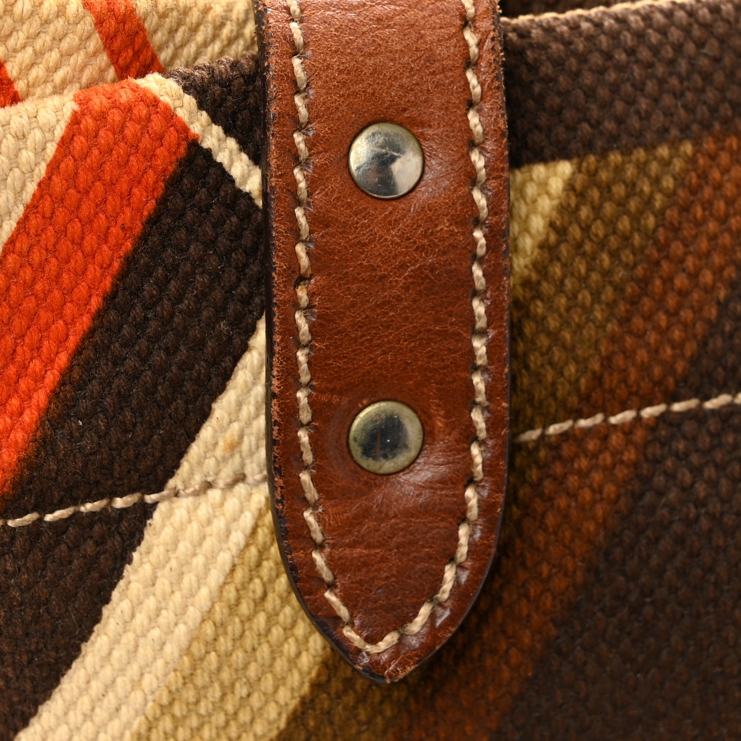Canvas Shopping Tote Militaire Multicolor