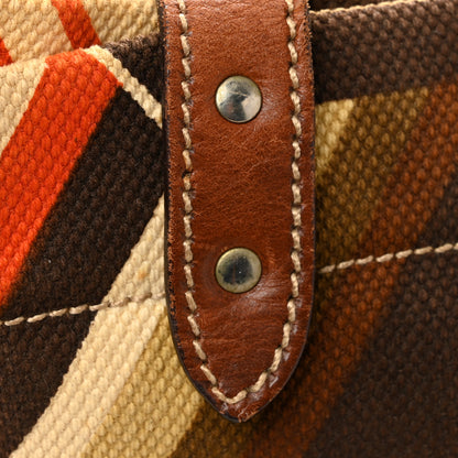 Miu Miu Canvas Shopping Tote Militaire Multicolor 14 of 15