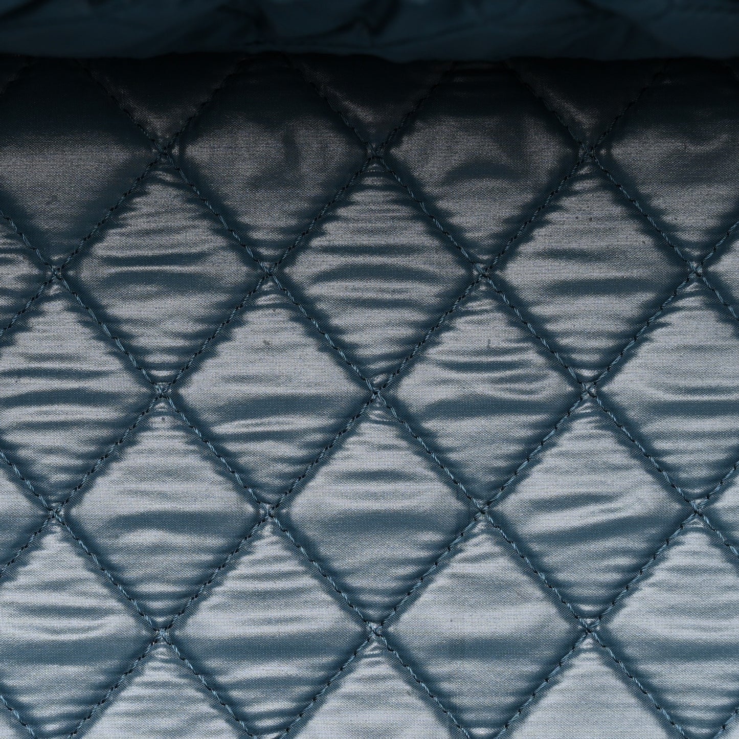 Caviar Quilted Large Vanity Pouch Blue