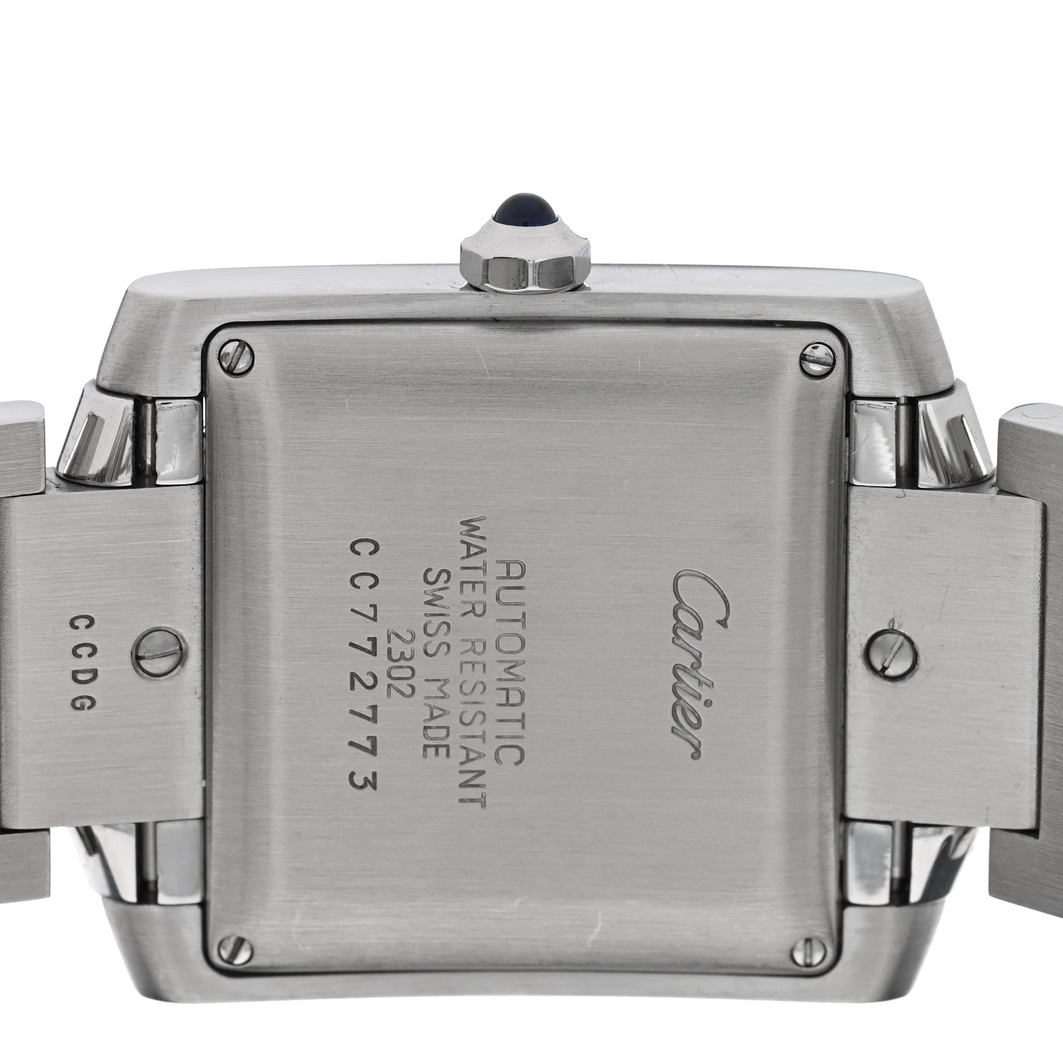 Cartier Stainless Steel 28mm Tank Francaise Automatic Watch 4 of 4