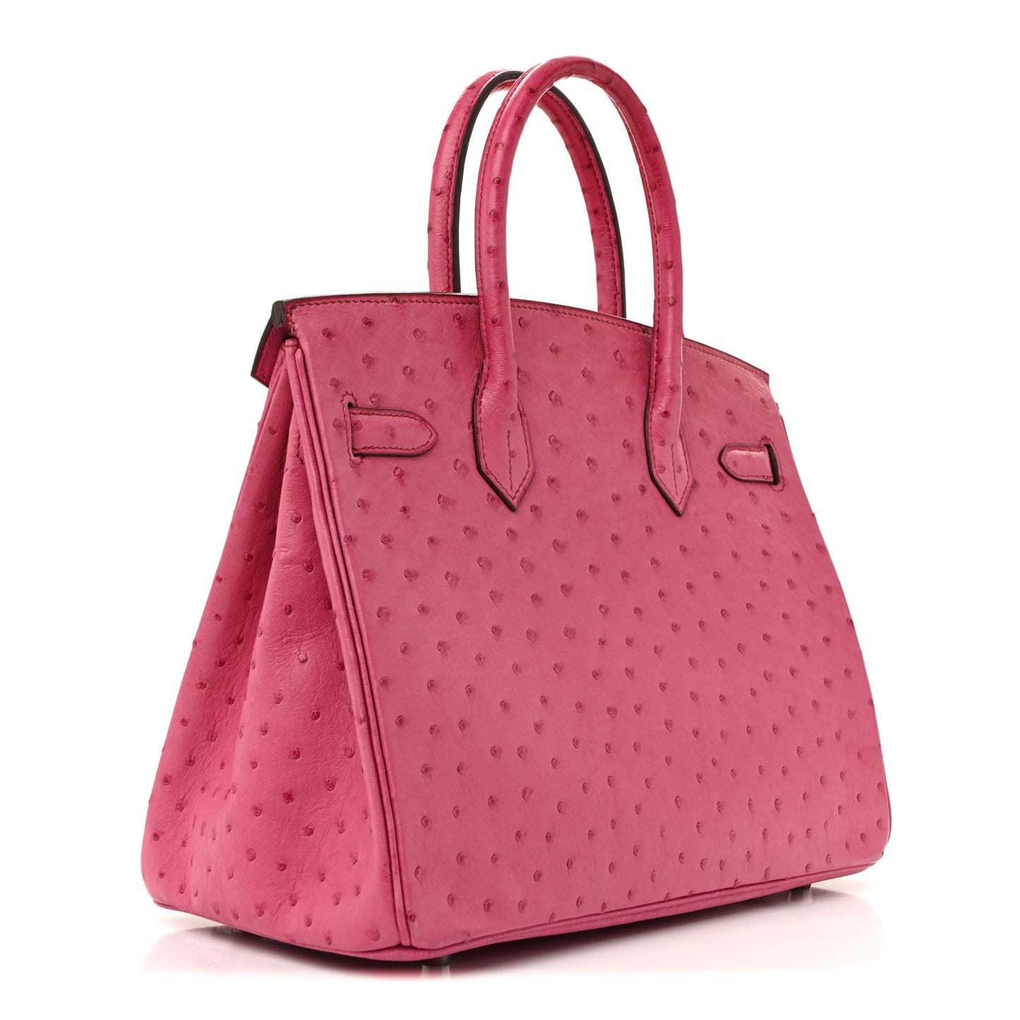 Ostrich Birkin 30 Rose Pourpre