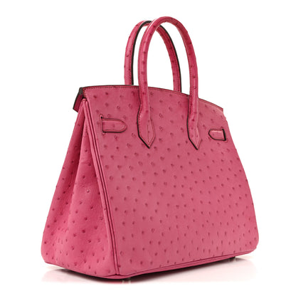 Hermes Ostrich Birkin 30 Rose Pourpre 5 of 33
