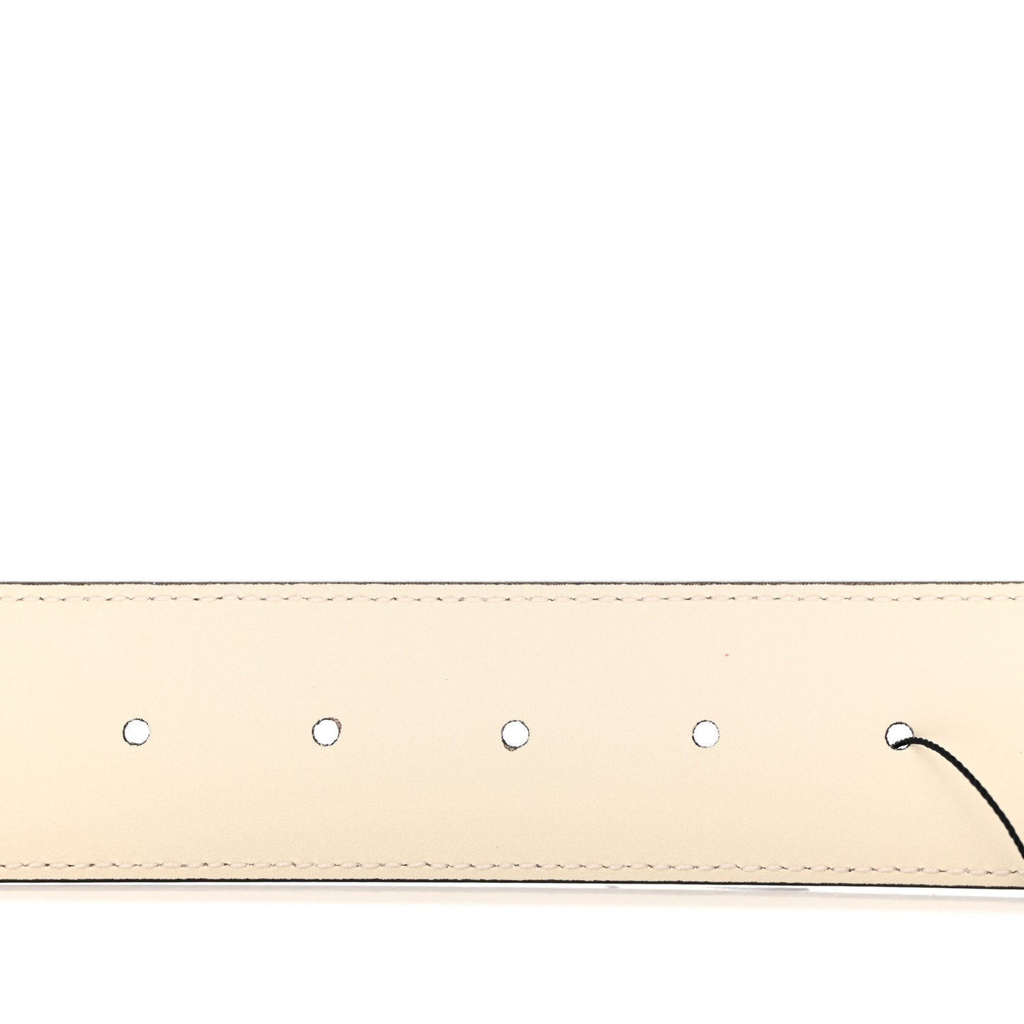 Plutone Calfskin Palladium Double G 40mm Belt 80 32 Mystic White