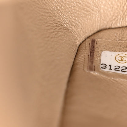 Chanel Iridescent Caviar Quilted Medium Double Flap Dark Beige 7 of 11