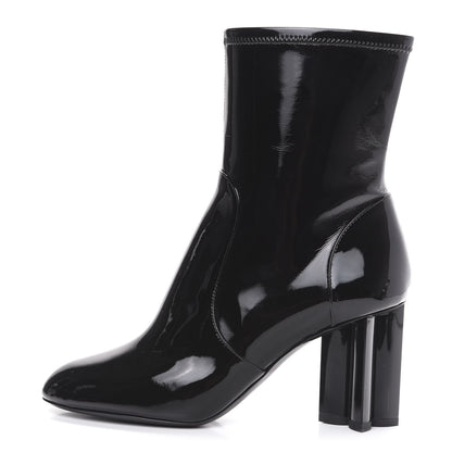 Louis Vuitton Patent Silhouette Ankle Boots 38 Black 1 of 7