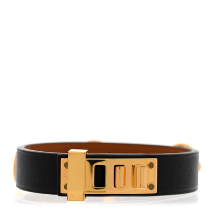 Hermes Swift Mini Dog Rings Bracelet T2 Black 3 of 7