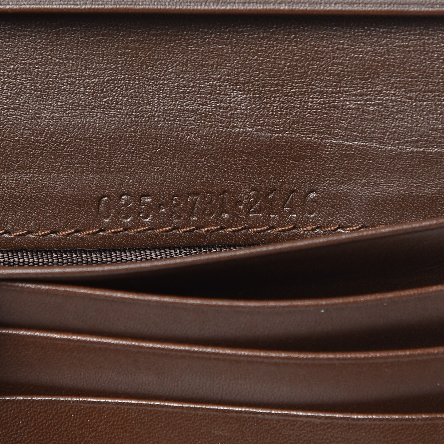 Monogram Compact Wallet Brown