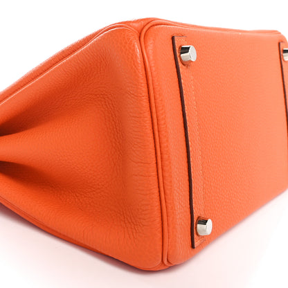 Hermes Togo BIRKIN 30 Orange 9 of 10