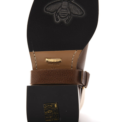 Gucci GG Monogram Calfskin Lola Tall Boots 34 Beige Ruggine Cuir 8 of 9