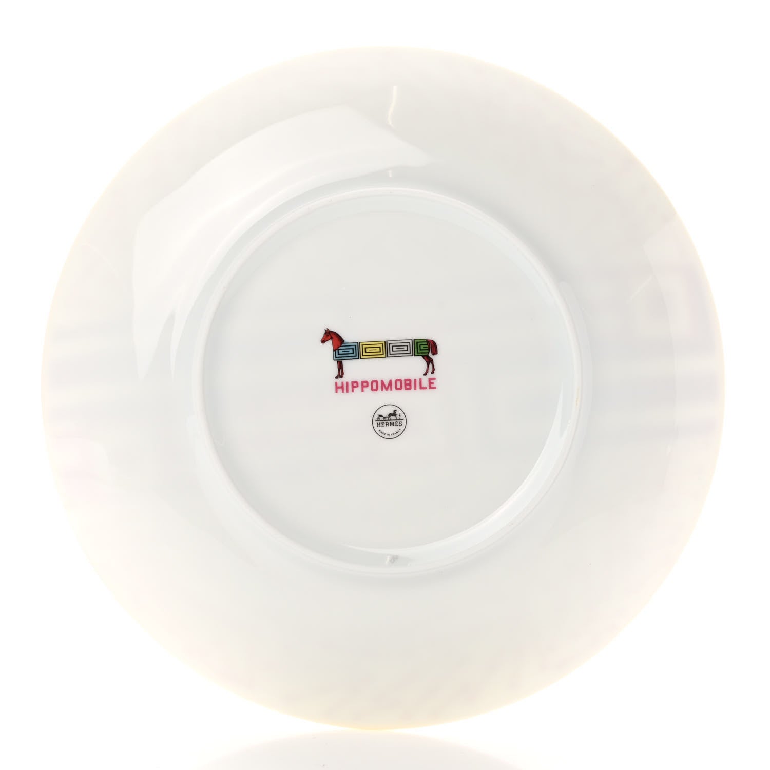 Hermes Porcelain Hippomobile Dessert Plate 3 of 6