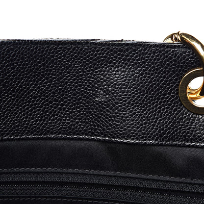Chanel Caviar Quilted XL Grand Shopping Tote GST Black 7 of 13