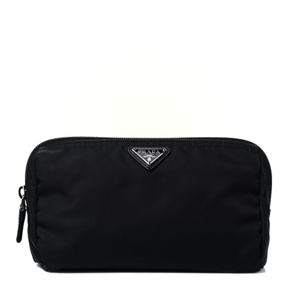 Prada Nylon Vela Cosmetic Pouch Black 1 of 8