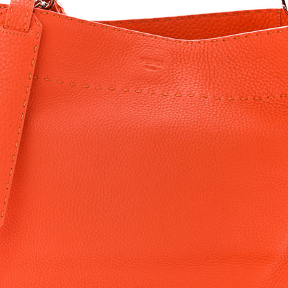 Fendi Cuoio Romano Selleria Large Anna Bucket Bag Arancio 8 of 10