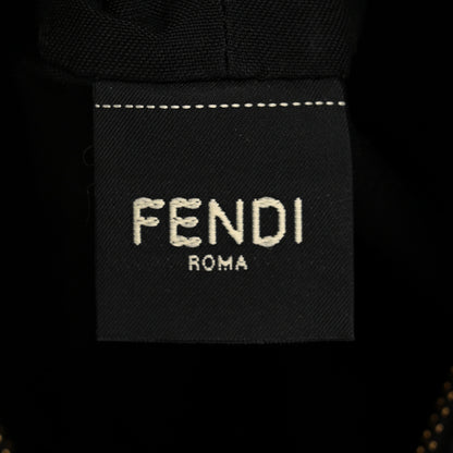 Fendi Vitello Dolce Elite Monster Eye Mini Roll Tote Black 6 of 10