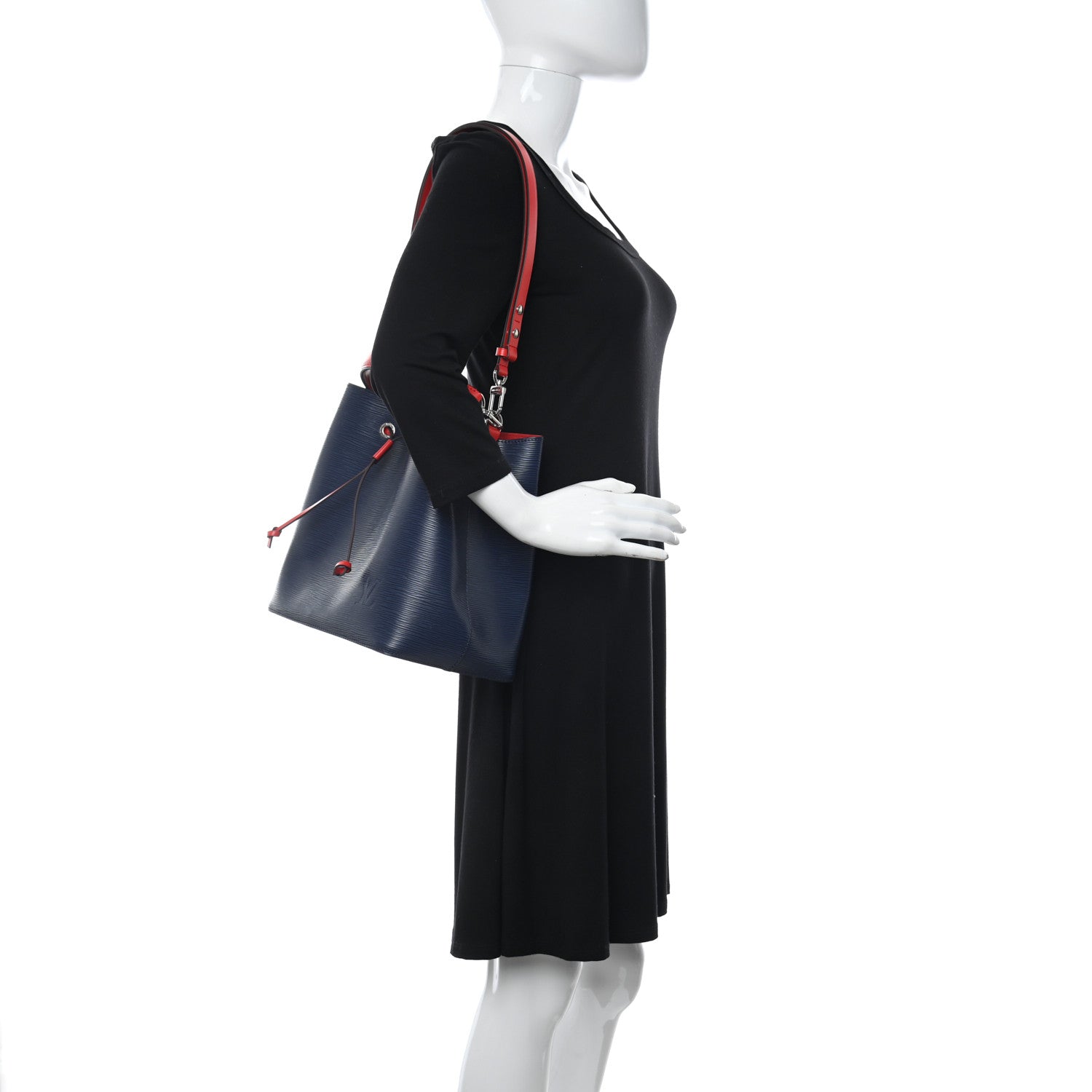 Louis Vuitton Epi NeoNoe MM Indigo 2 of 9