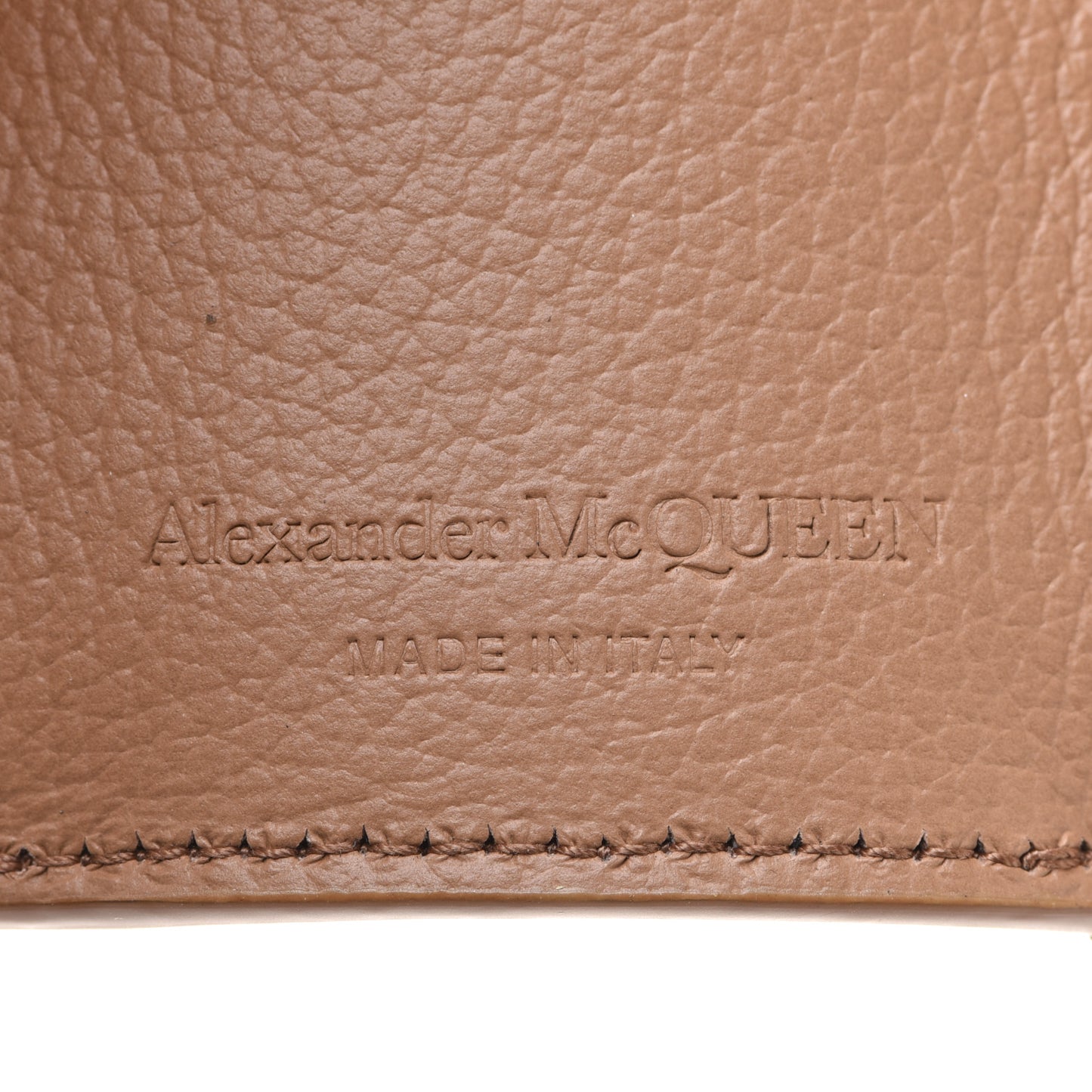 Calfskin Skull Short Flap Wallet