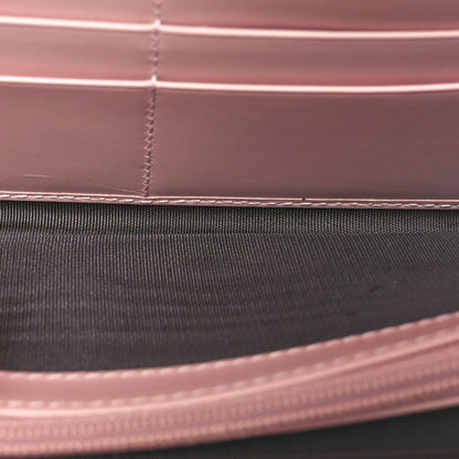 Gucci Guccissima Signature Crystal Cat Zip Around Wallet Light Candy Pink 5 of 10