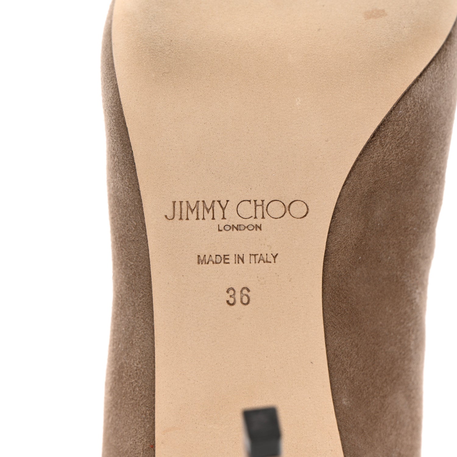 Jimmy Choo Suede Beren 85 Boots 36 Light Mocha 8 of 16