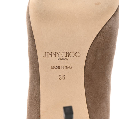 Jimmy Choo Suede Beren 85 Boots 36 Light Mocha 8 of 16