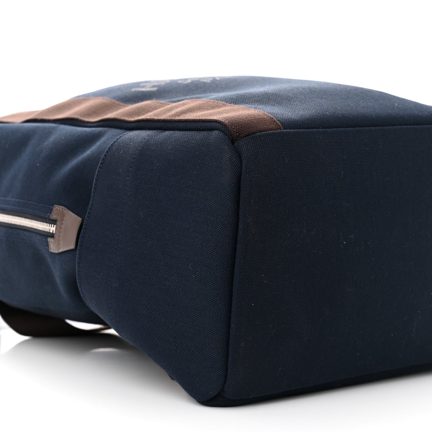 Hermes Toile Groom School Backpack Bleu Navy Feu 8 of 9