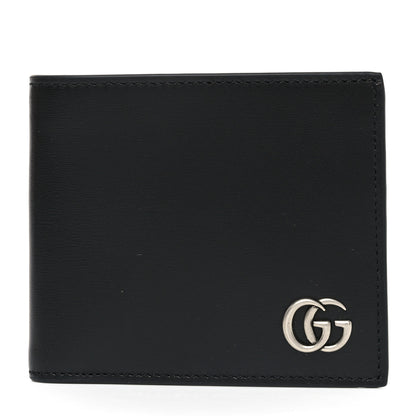 Gucci Smooth Calfskin GG Marmont Bi-Fold Wallet Black 1 of 8