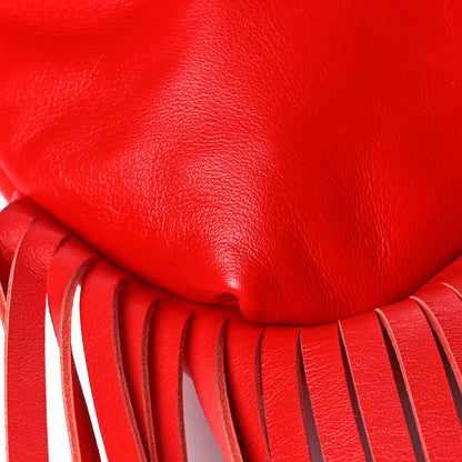 Bottega Veneta Nappa The Fringe Pouch Shoulder Bag Red 9 of 12